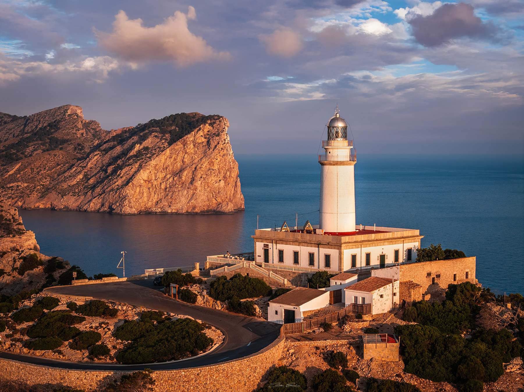Aerial view of Cap de Formentor lighthouse
