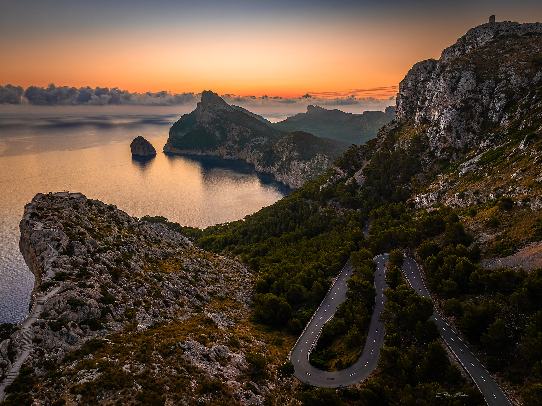 Aerial view of Cap de Formentor