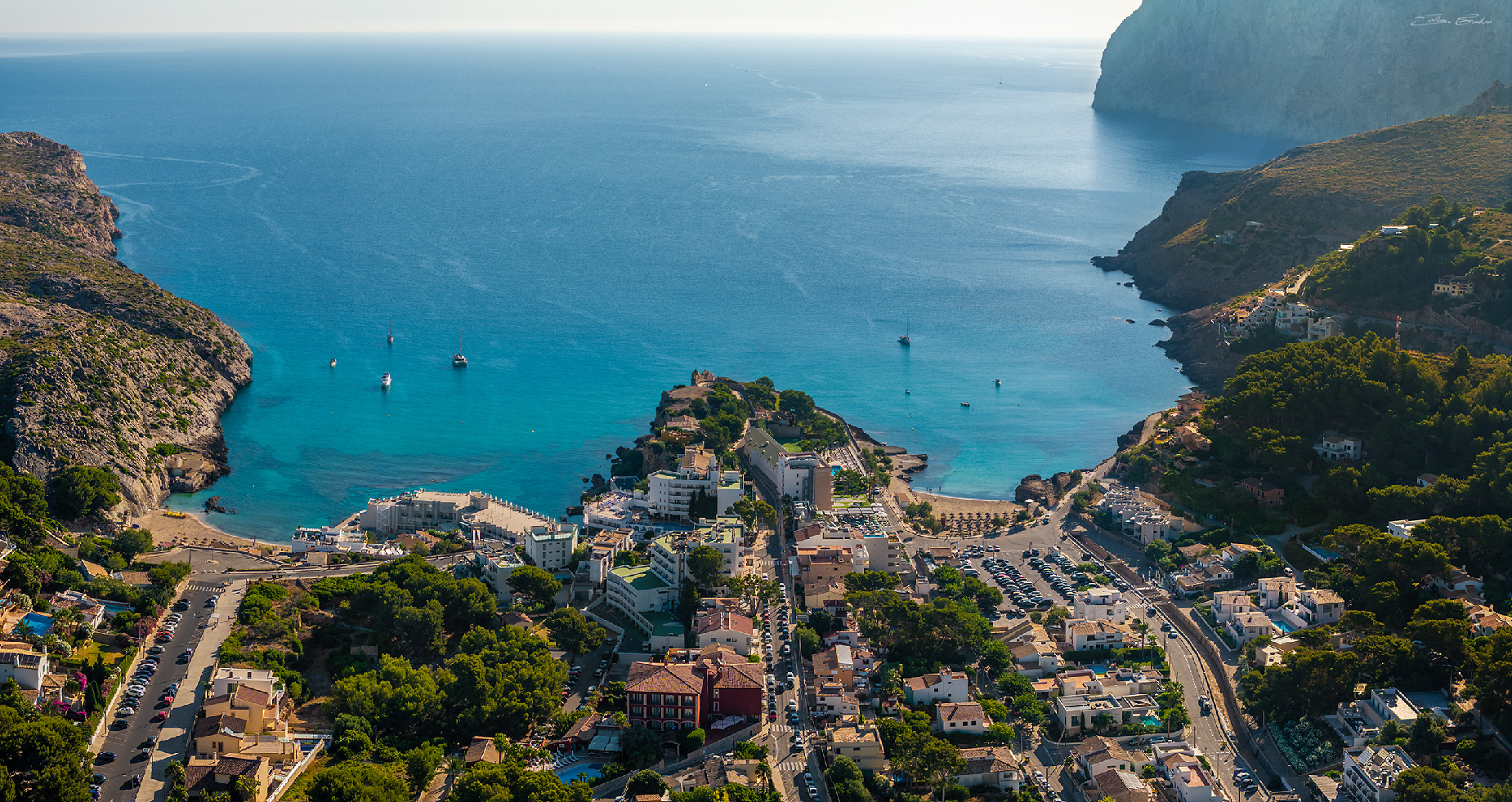 Cala Clara and Cala Molins bays at Cala Sant Vicenç