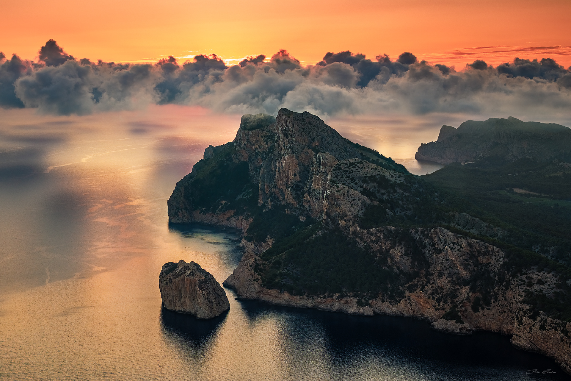 Aerial view of Cap de Formentor