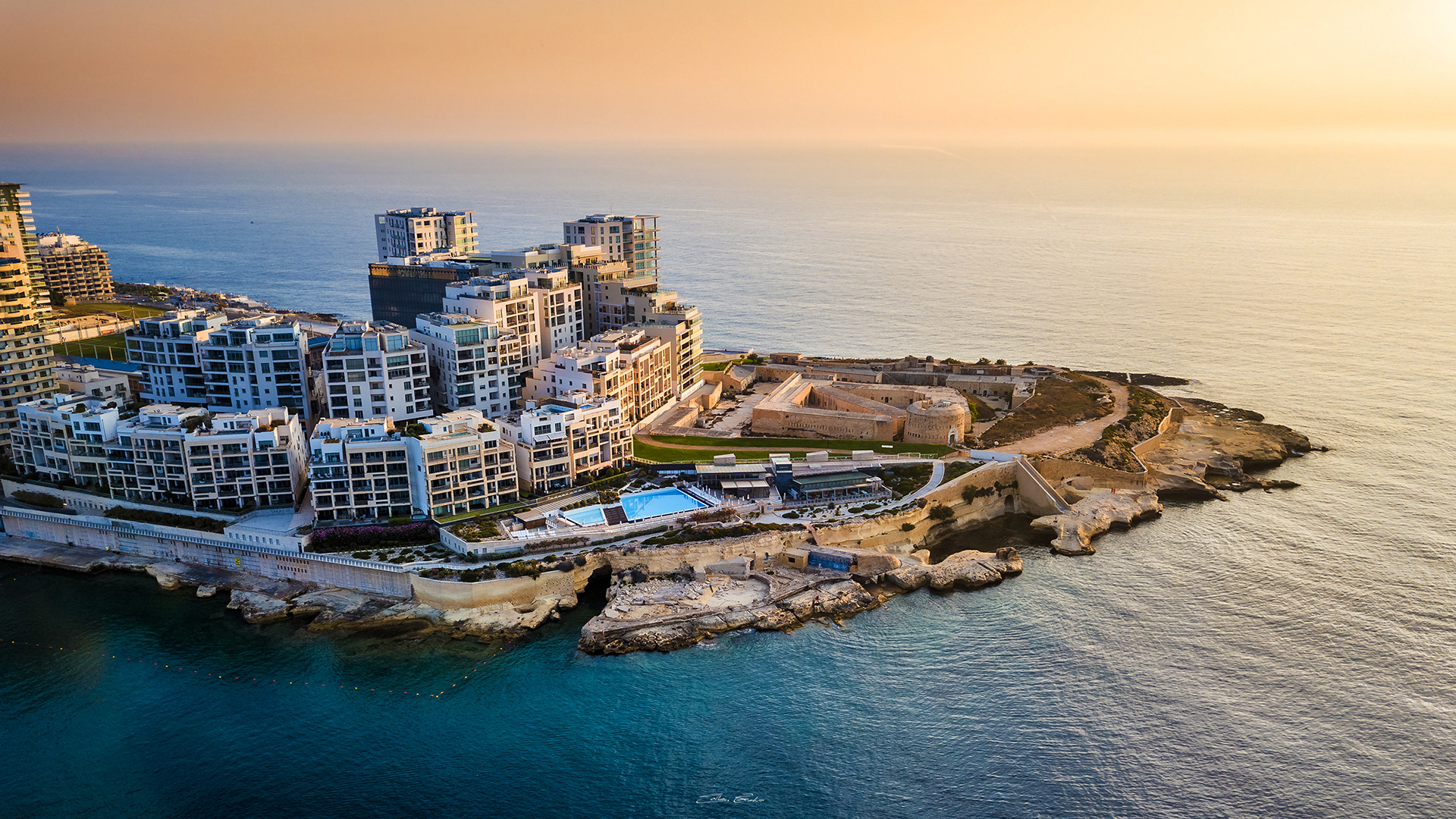 Aerial view of Tigne Point - Sliema