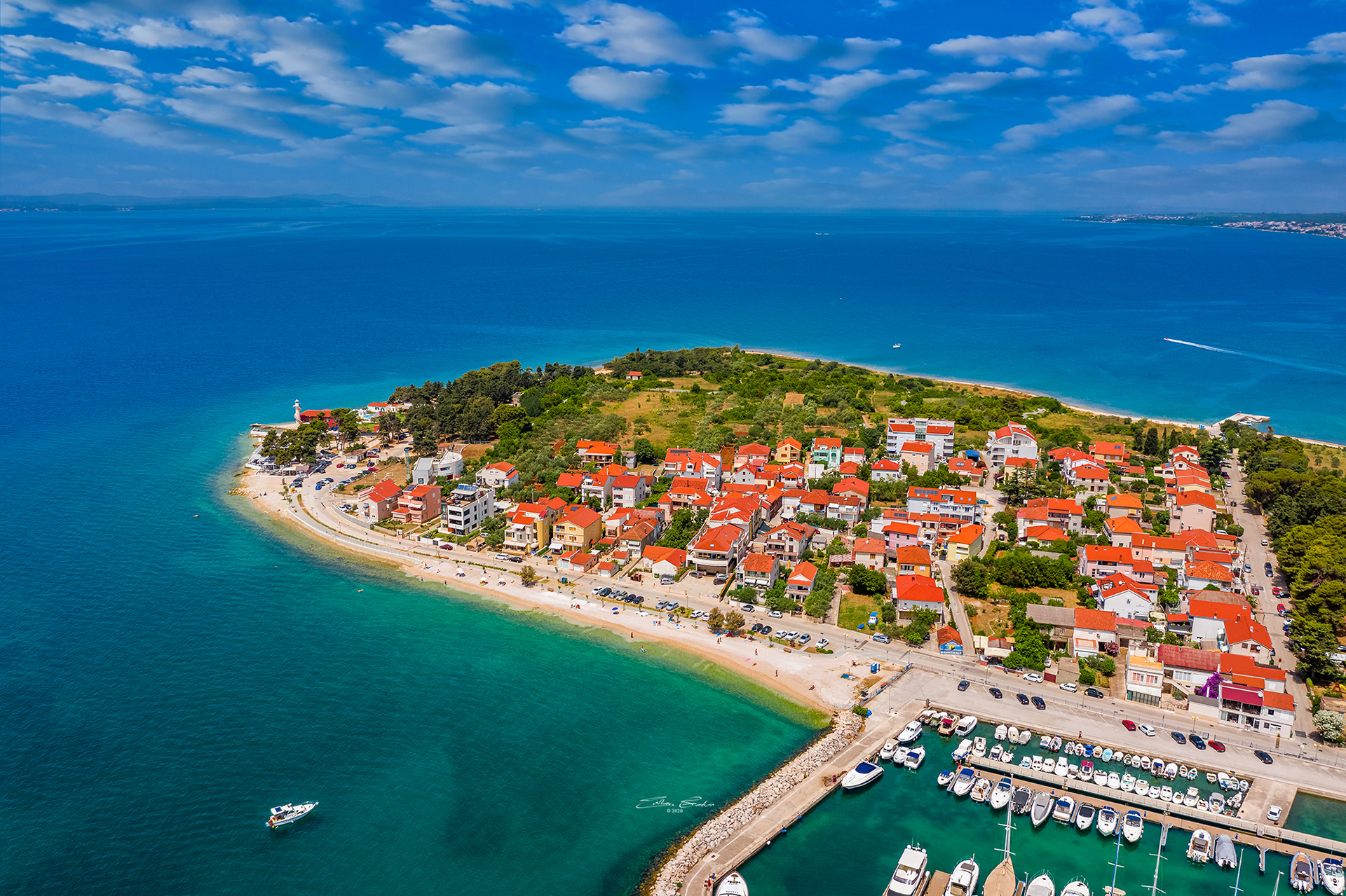 Aerial view of Zadar, Croatia