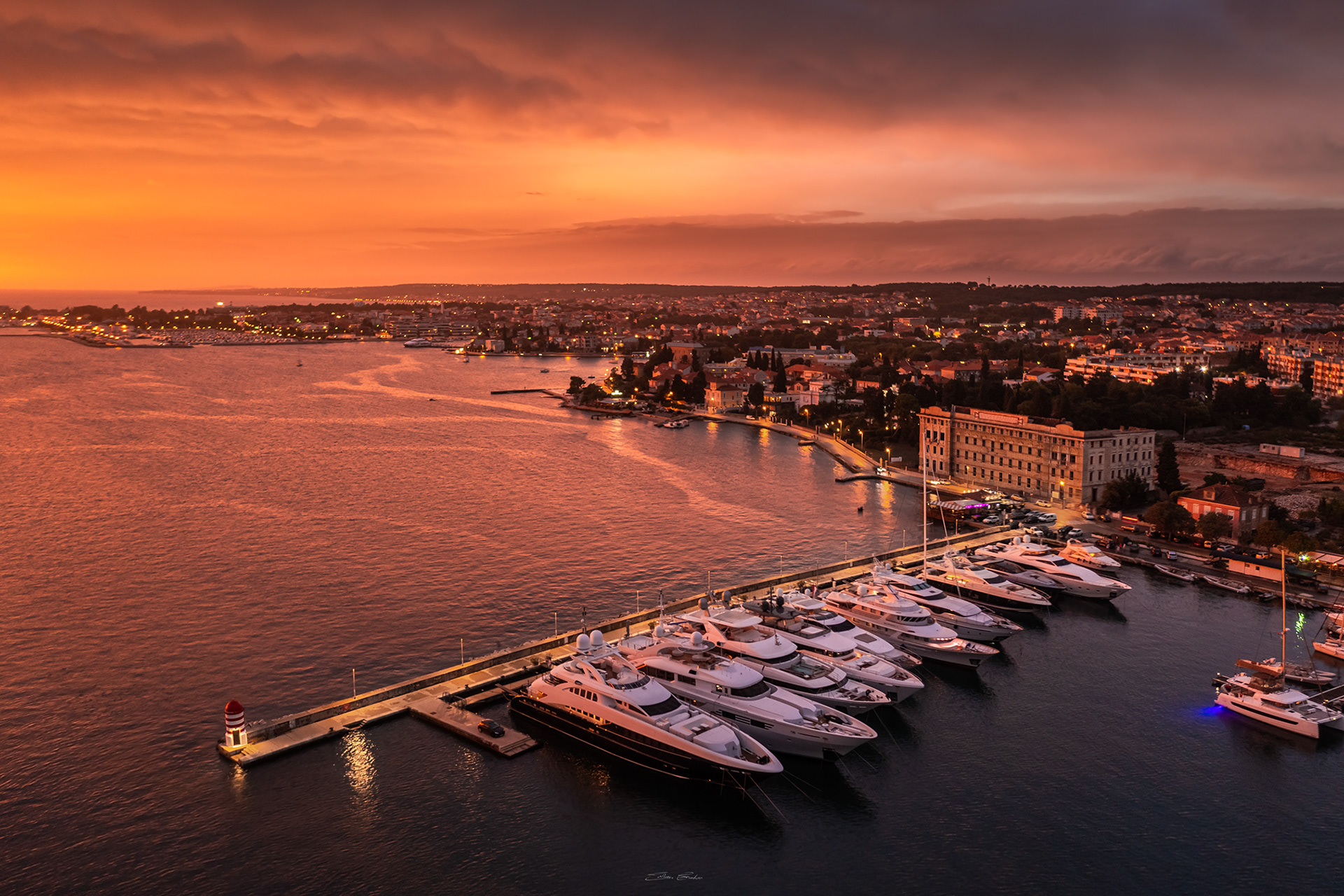 Zadar with a golden sunset - Croatia