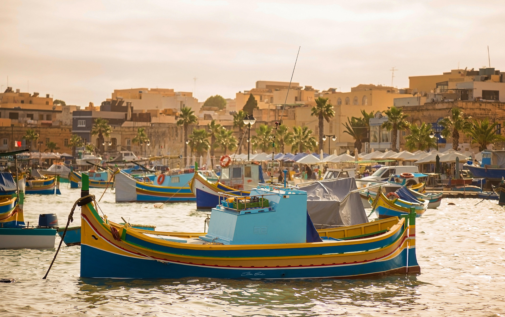 Luzzu boat at Marsaxlokk