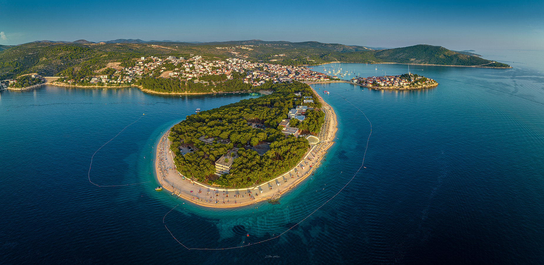 Aerial view of Primošten - Croatia