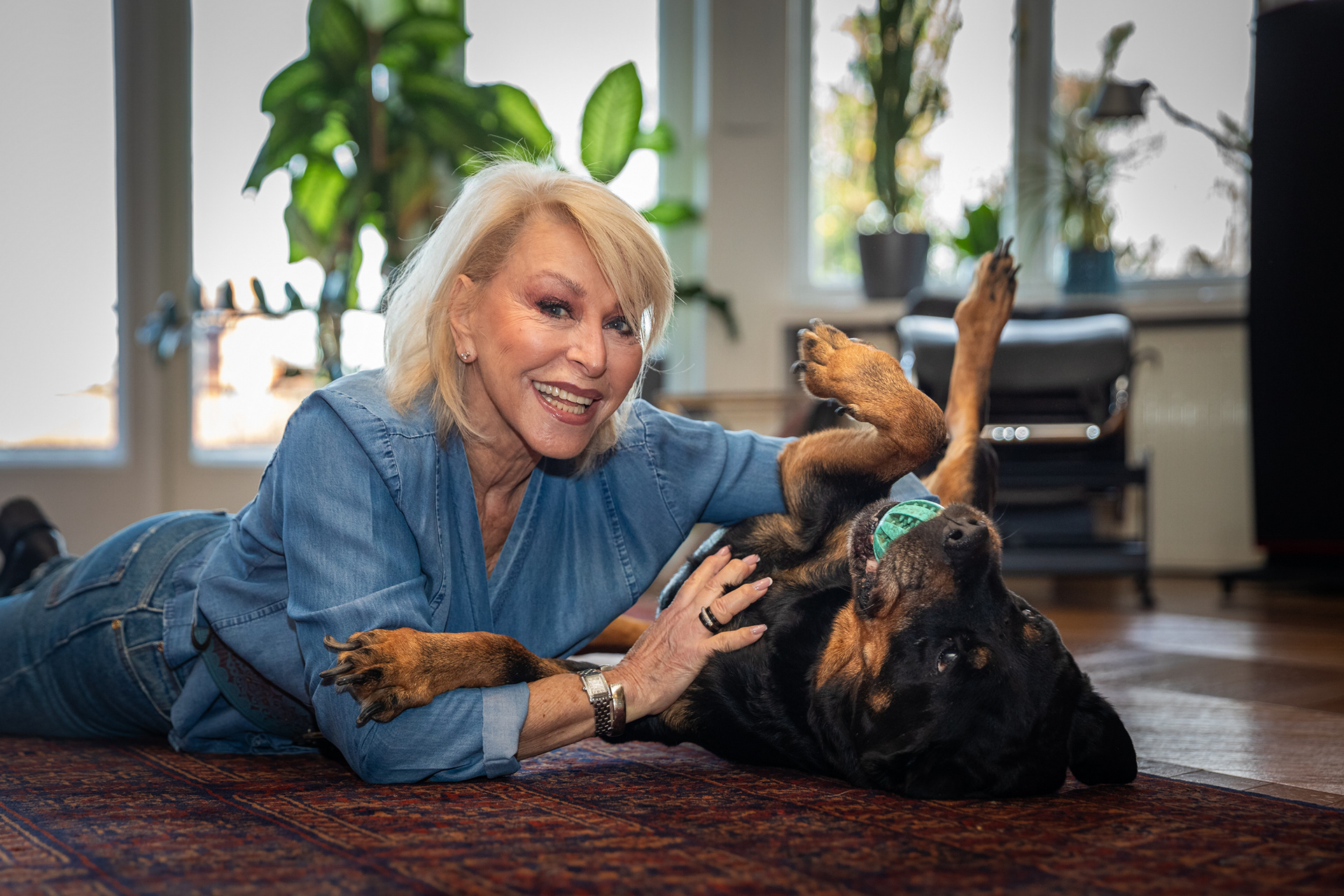 Anikó Ungár and her dog - 2025