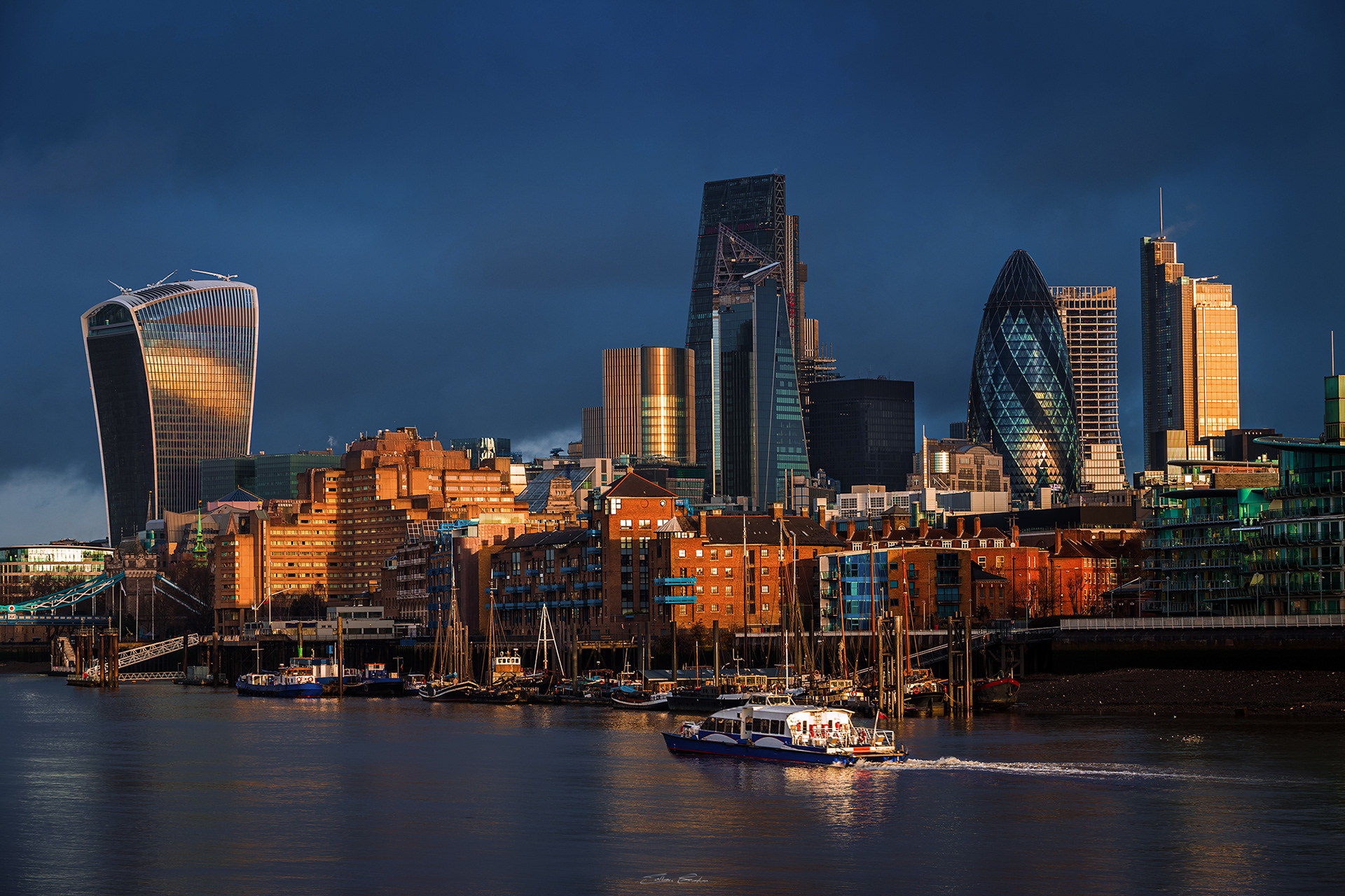 Bank at Golden Hour