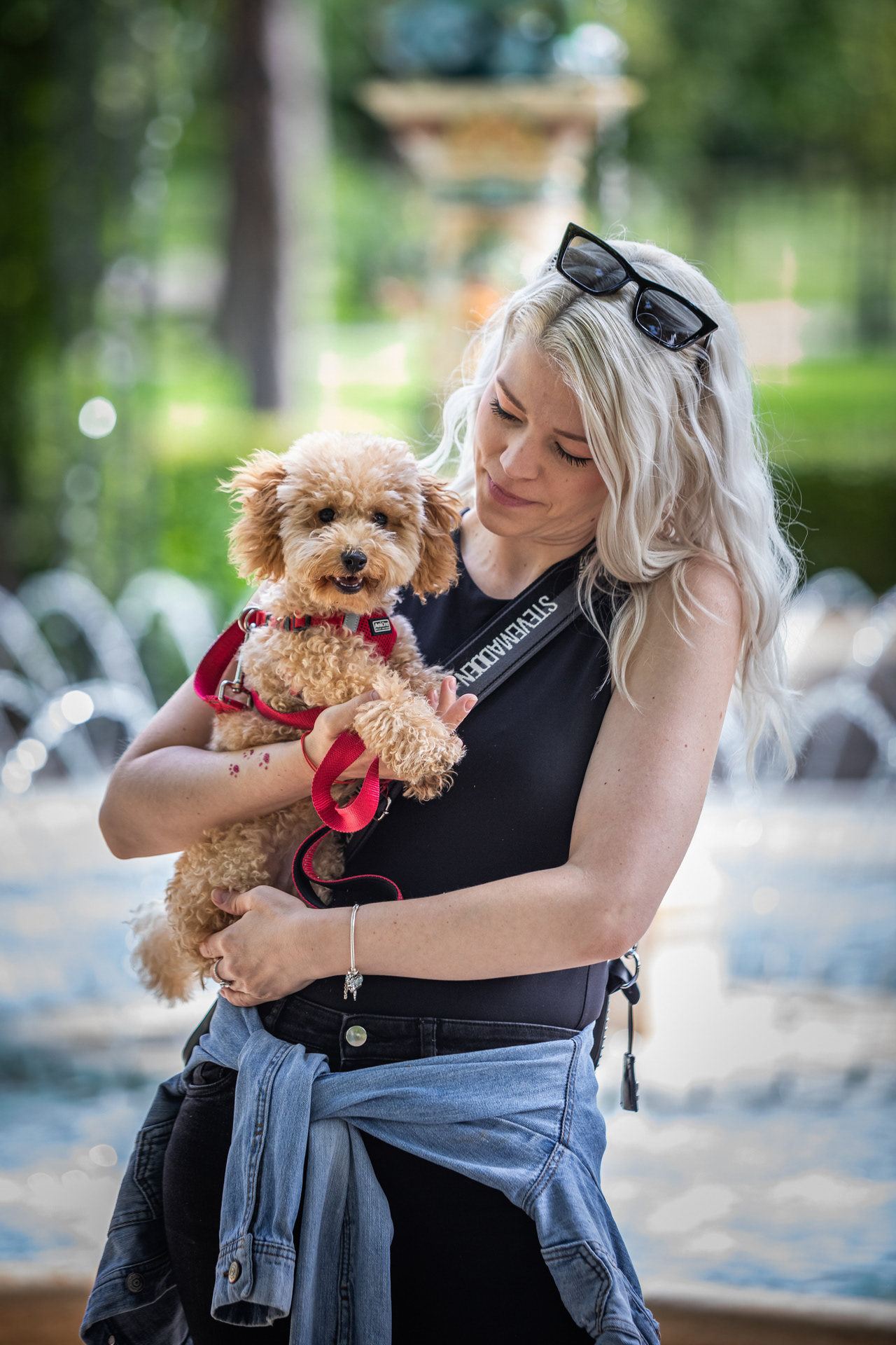 Enikő Muri with her dog - 2025