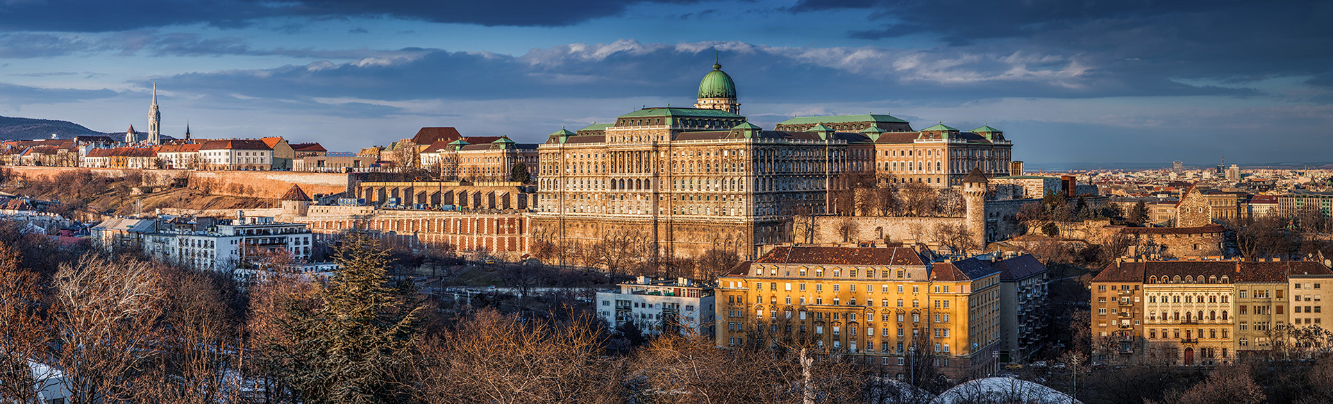 Panoramic view of Buda Castle Royal Palace
