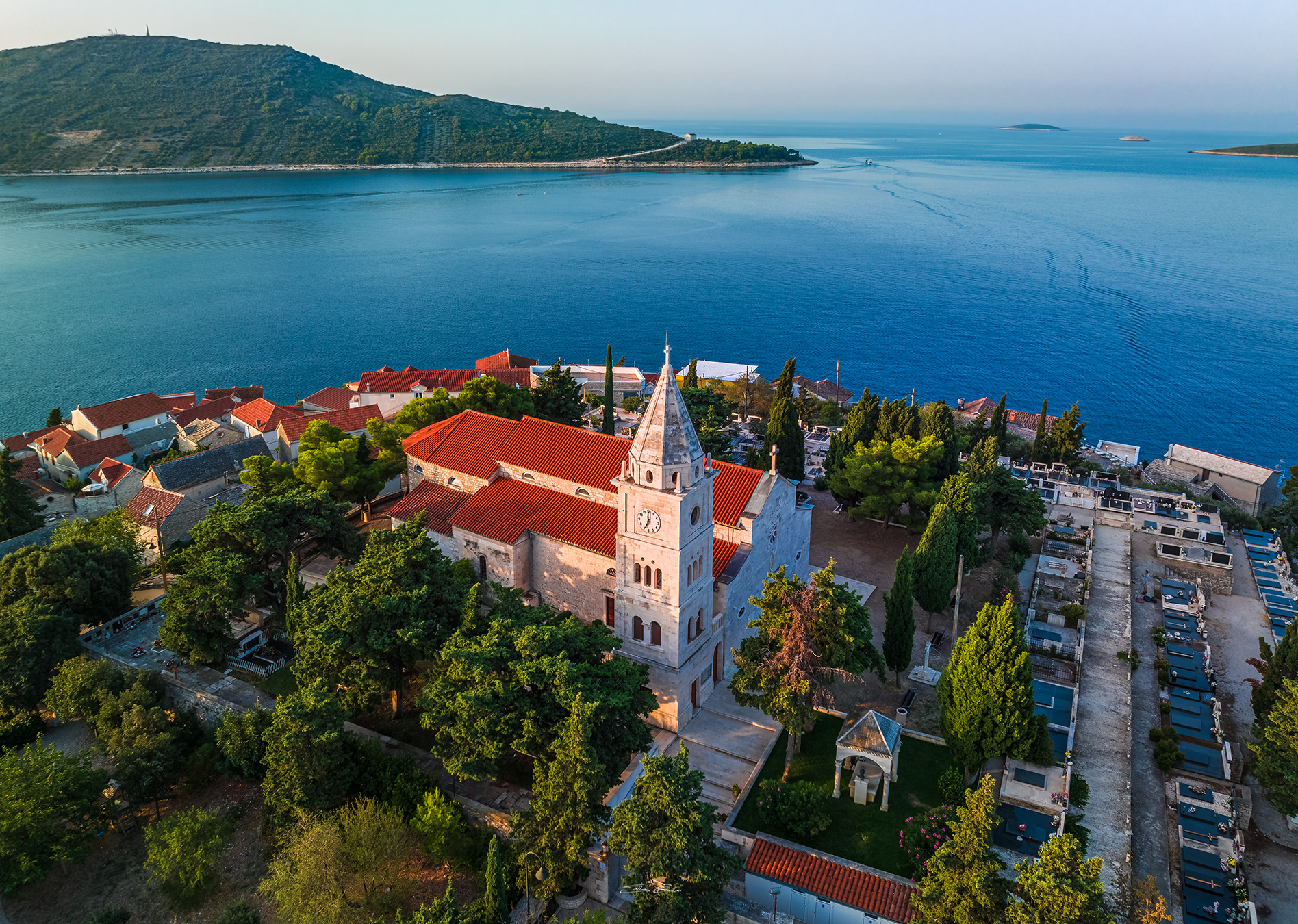 Aerial view of Primošten - Croatia