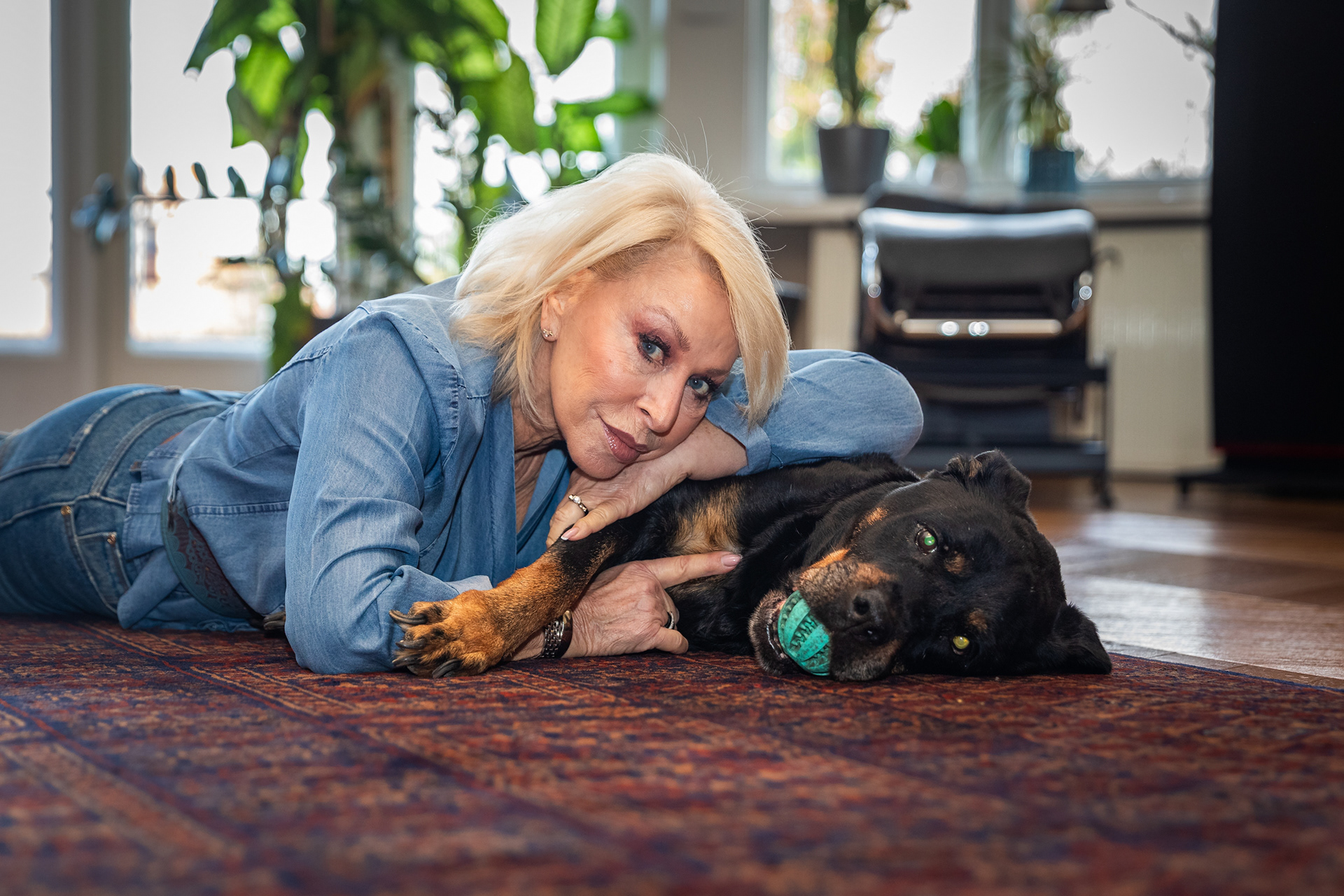 Anikó Ungár and her dog - 2025