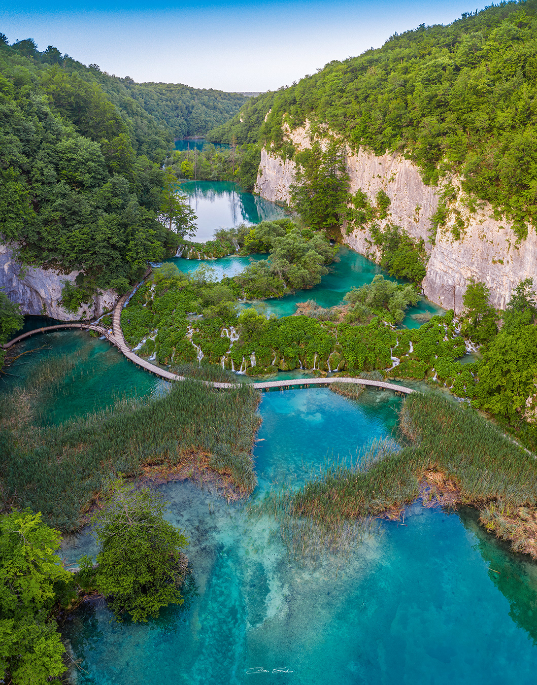 Plitvice Lakes from above