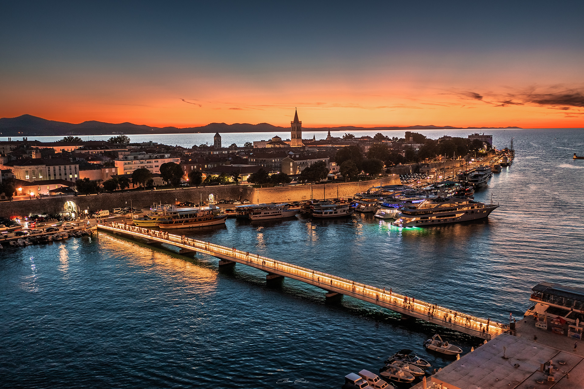 Zadar with a golden sunset - Croatia