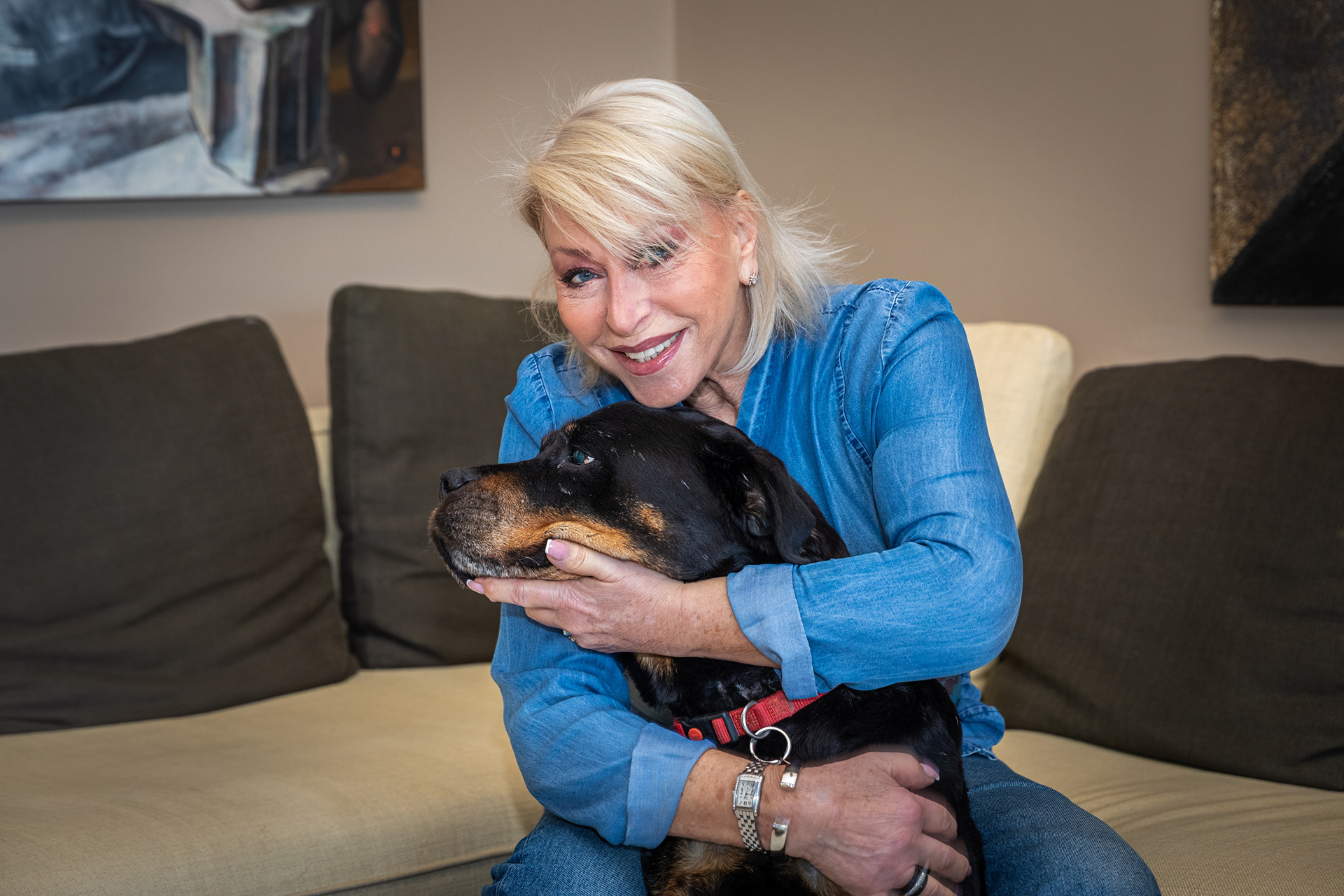 Anikó Ungár and her dog - 2025