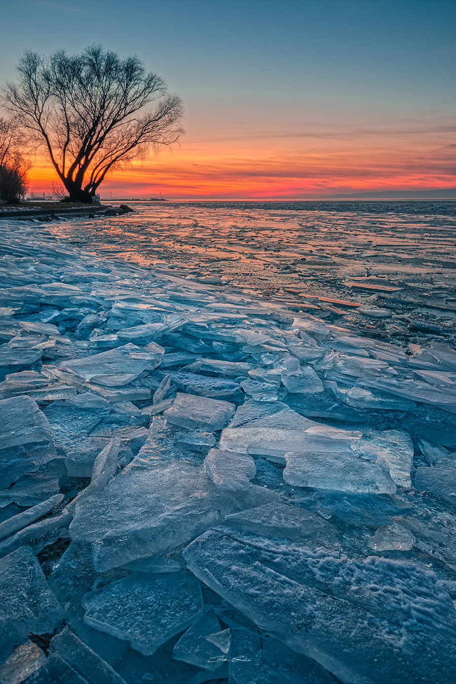 Frozen Lake Balaton - Hungary