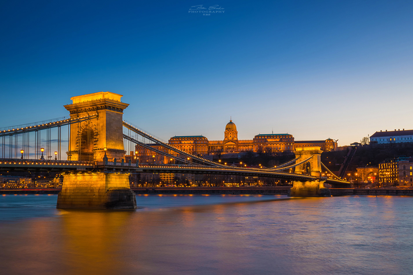 Széchenyi Chain Bridge and Buda Castle Royal Palace