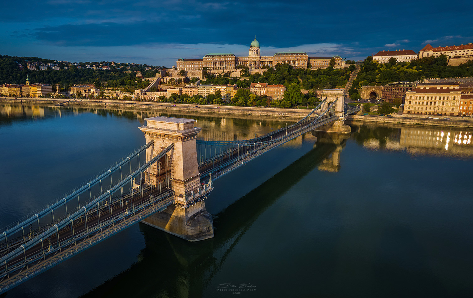 Széchenyi Chain Bridge and Buda Castle Royal Palace