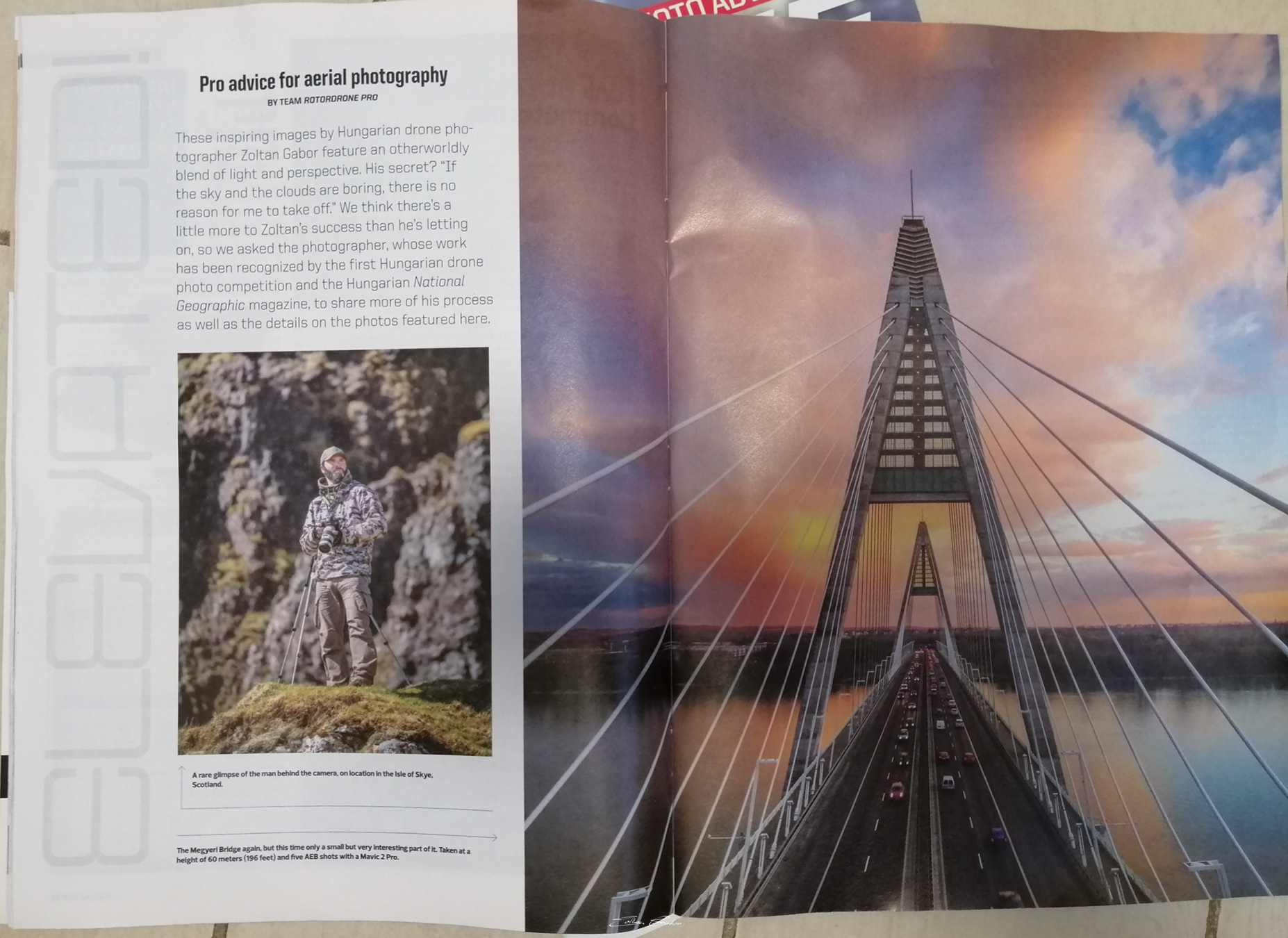 10 page article about my work in Rotor Drone Magazine