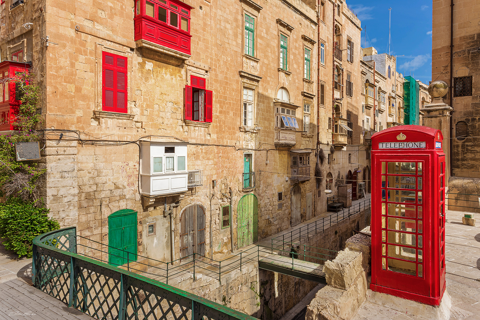 British Red Phone Booth at Valletta