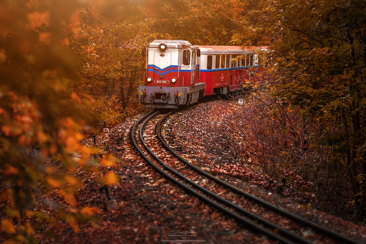 Children's Railroad in the Buda Hills of Budapest, Hungary
