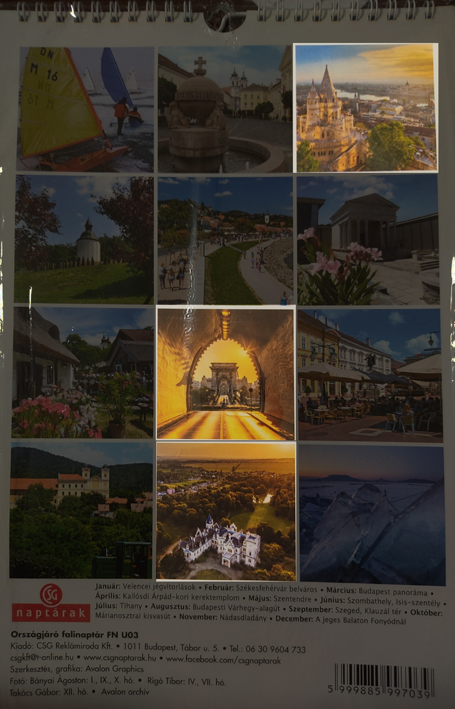 My photos in the 2023 Calendar "Országjáró"