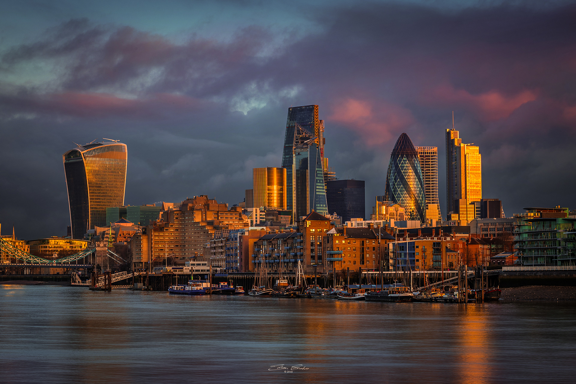 Bank at Golden Hour