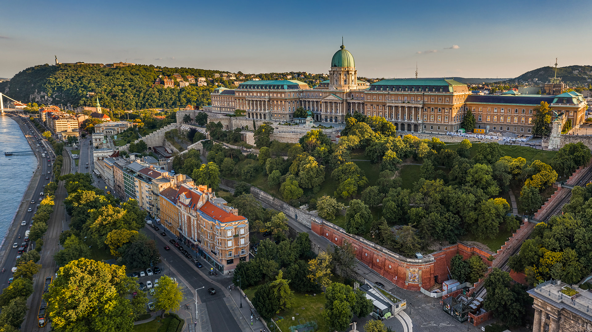 Buda Castle Royal Palace at summer time