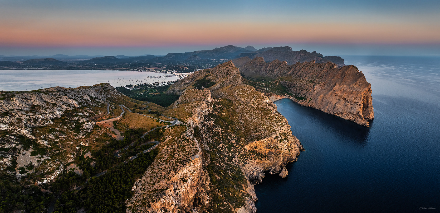Aerial view of Cap de Formentor