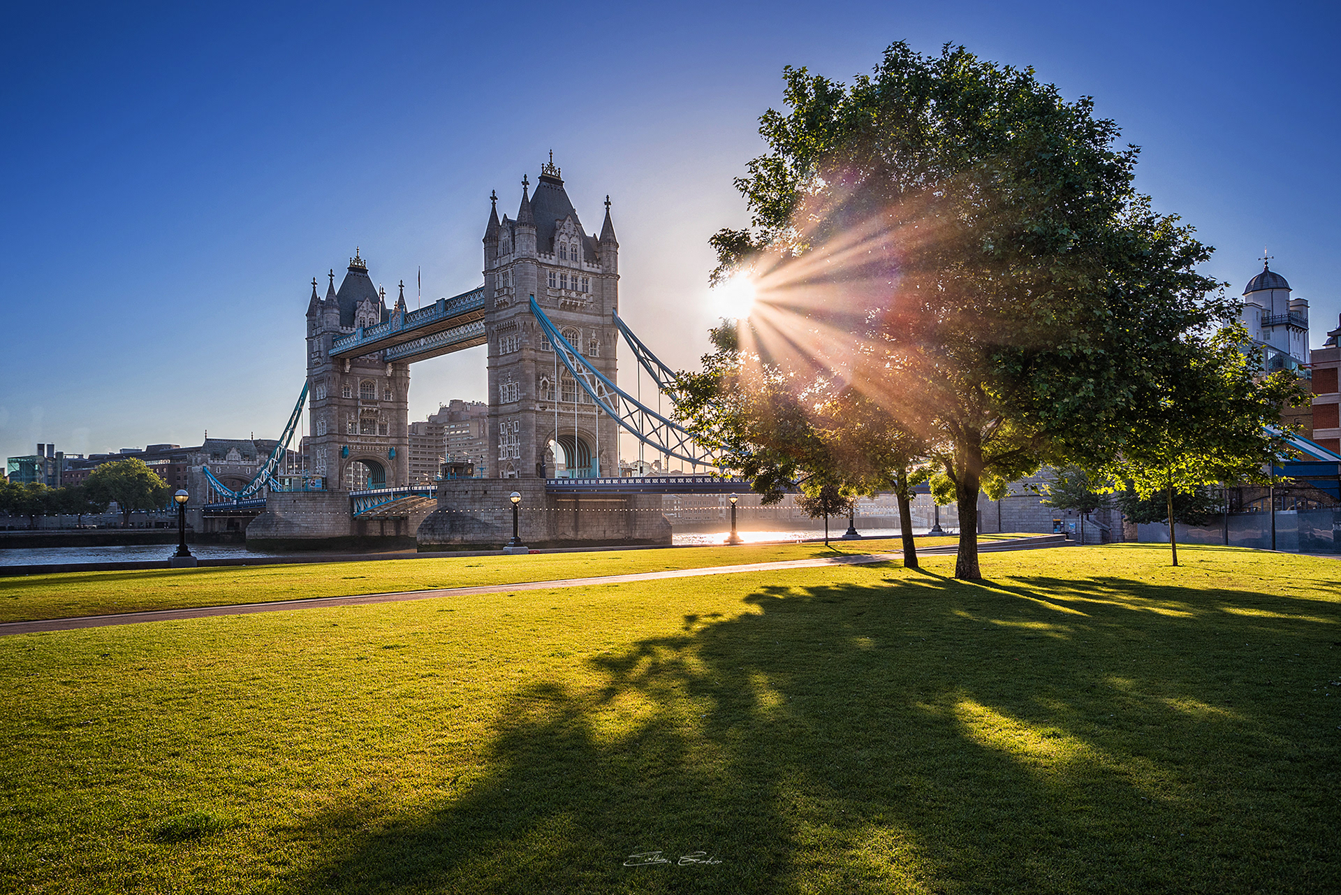 Tower Bridge at summer