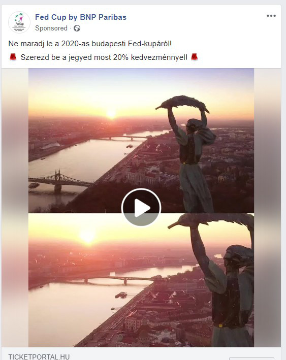 Fed Cup advert with my drone videos about Statue of Liberty