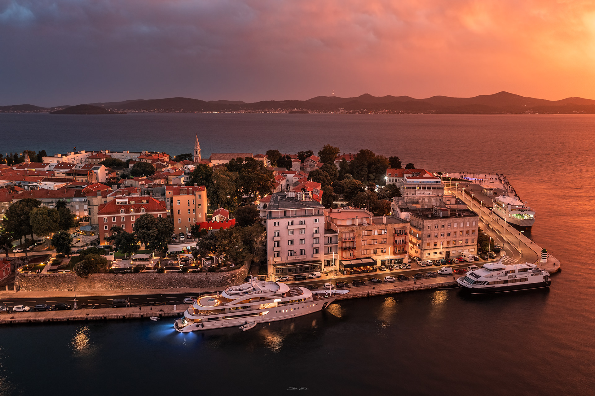Zadar with a golden sunset - Croatia