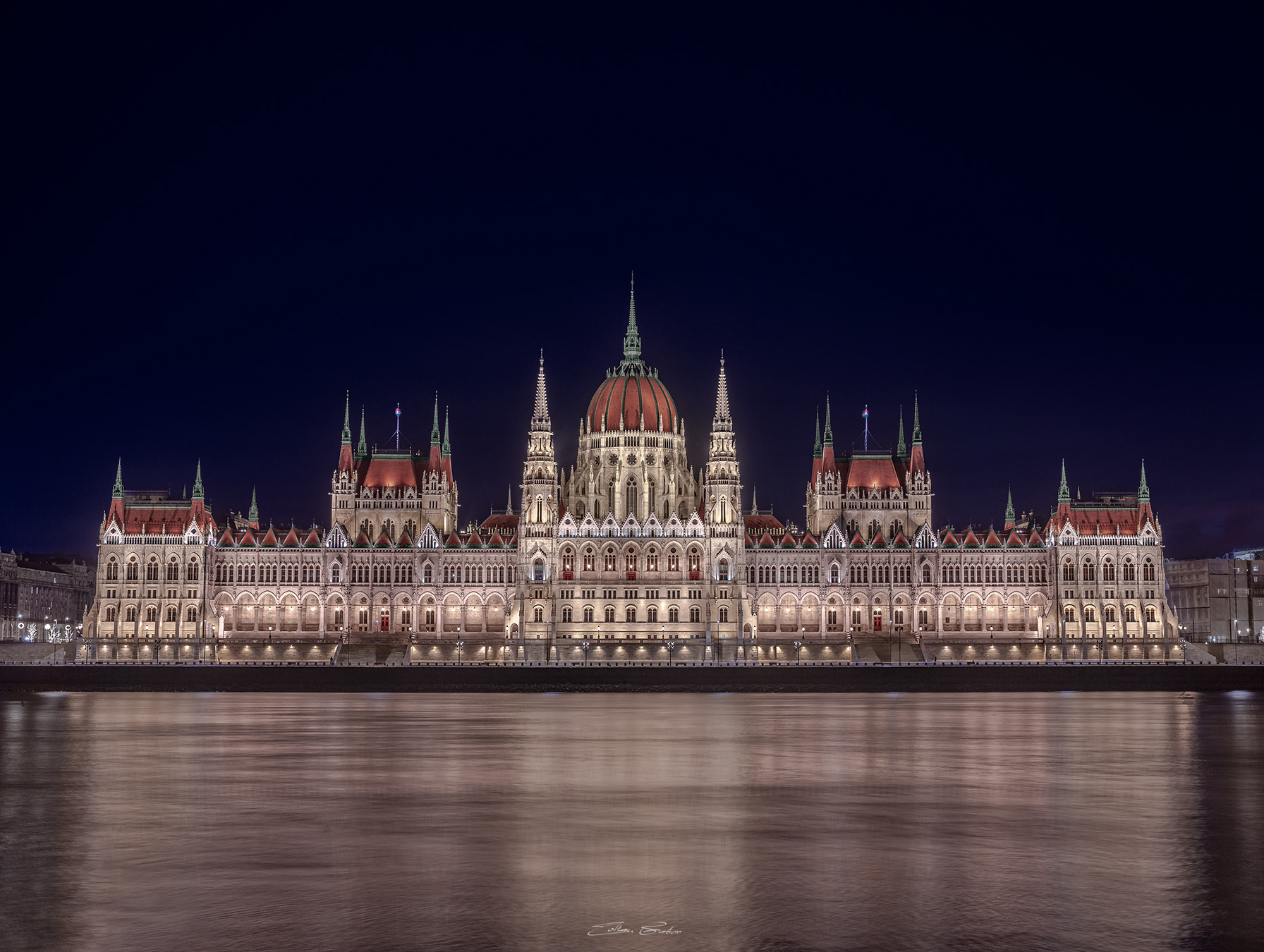 Parliament of Hungary by night