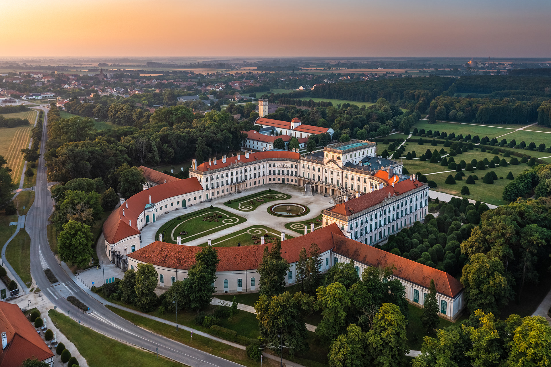 Eszterhazy Palace from above