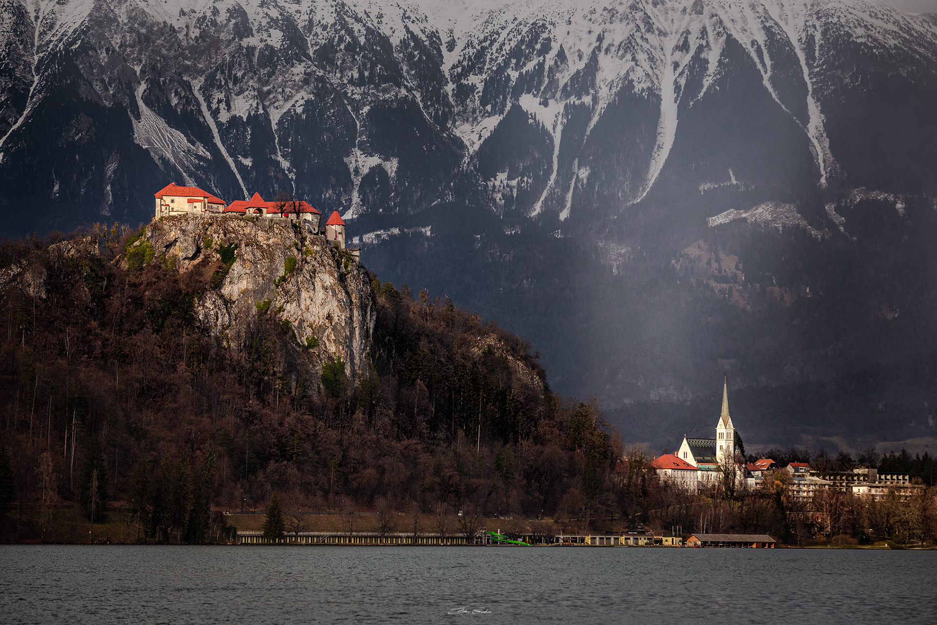 St. Martin's Parish Church and Bled Castle