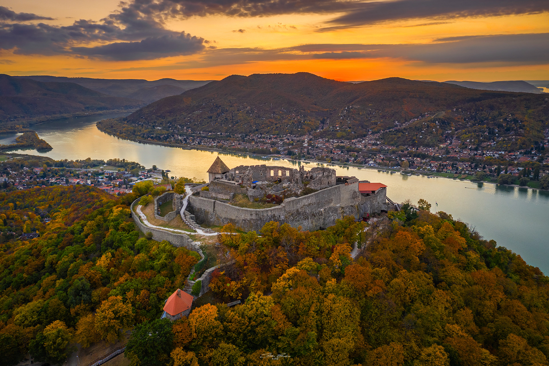 Visegrad High Castle from above