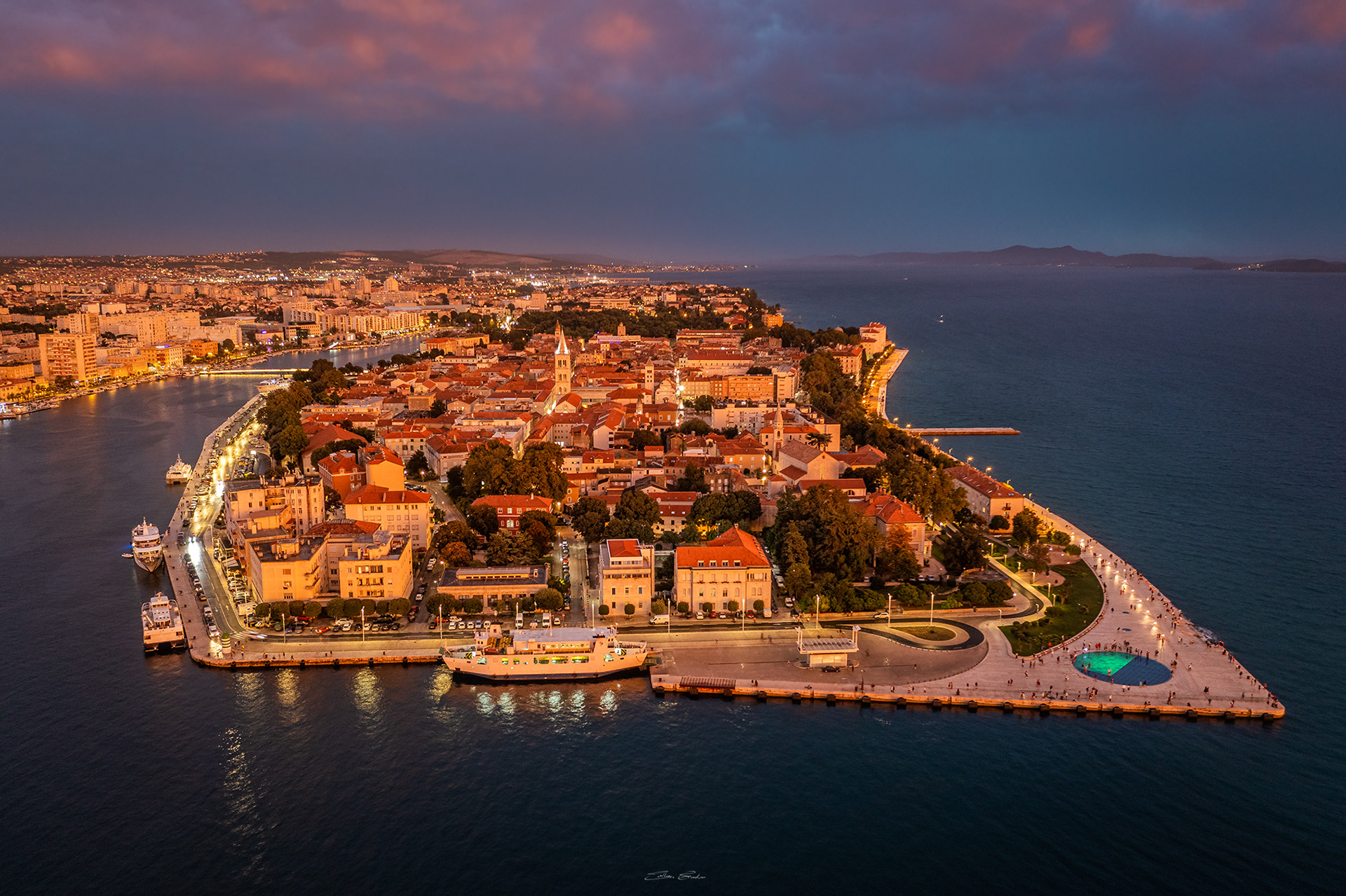 Zadar with a golden sunset - Croatia