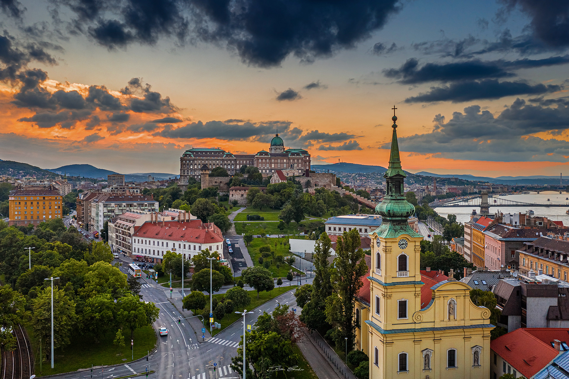 Saint Catherine of Alexandria Church and Buda Castle