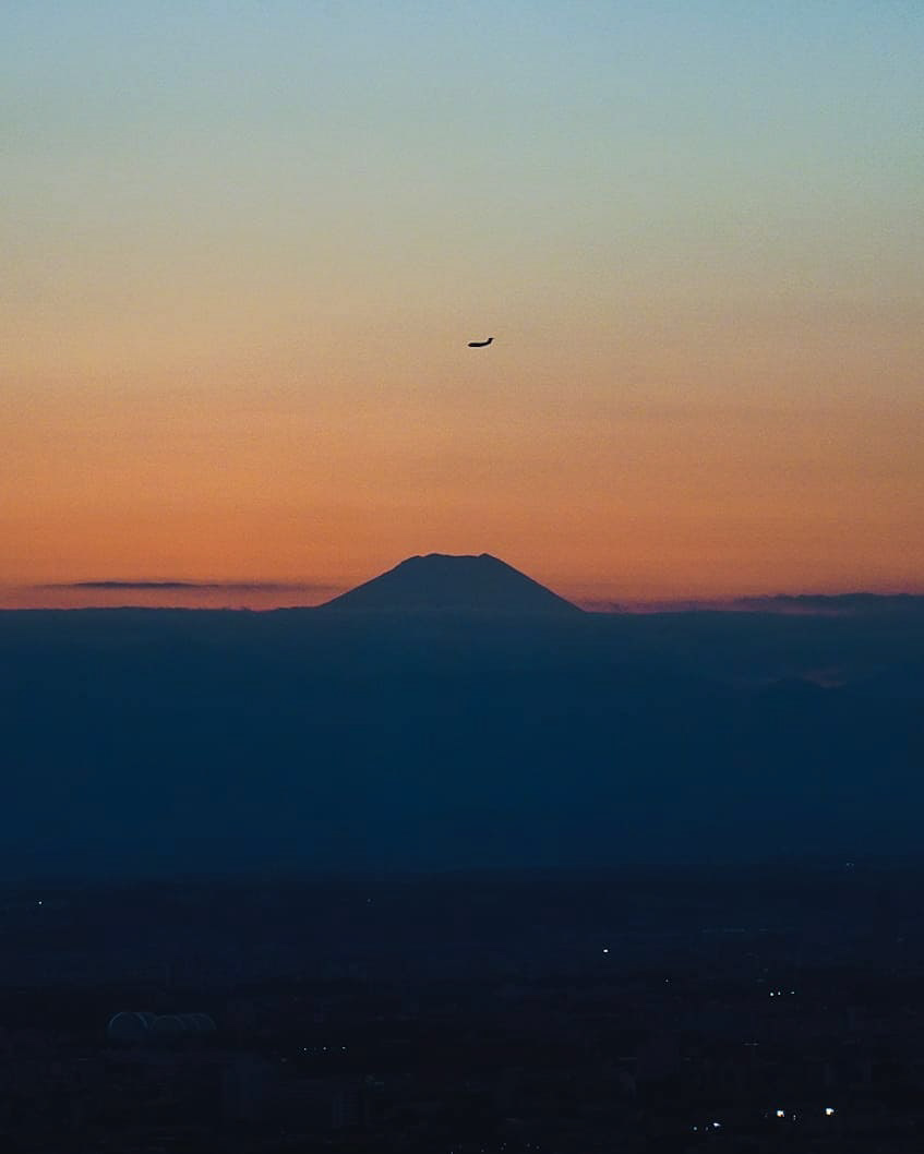 Mt Fuji from Government Building Observation Deck