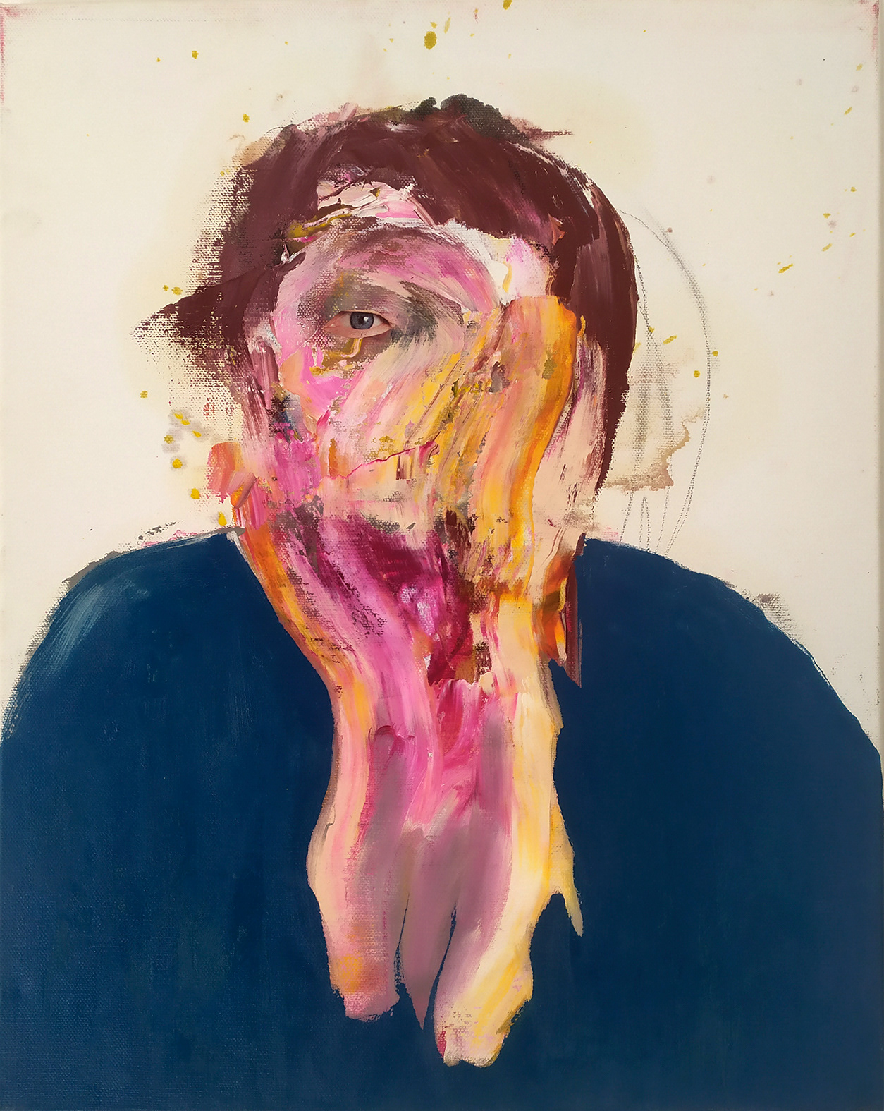 My self as I will be, 20178, oil painting, 50x50cm