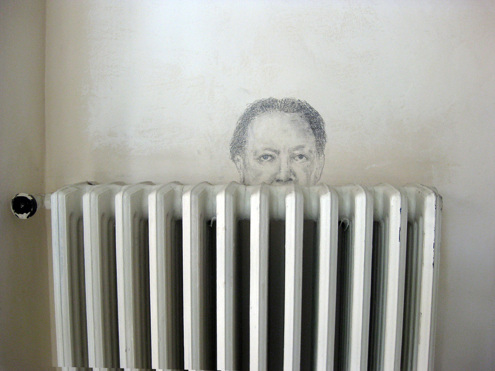 "Diego R", pencil on a wall, 20x30x0cm, 2016