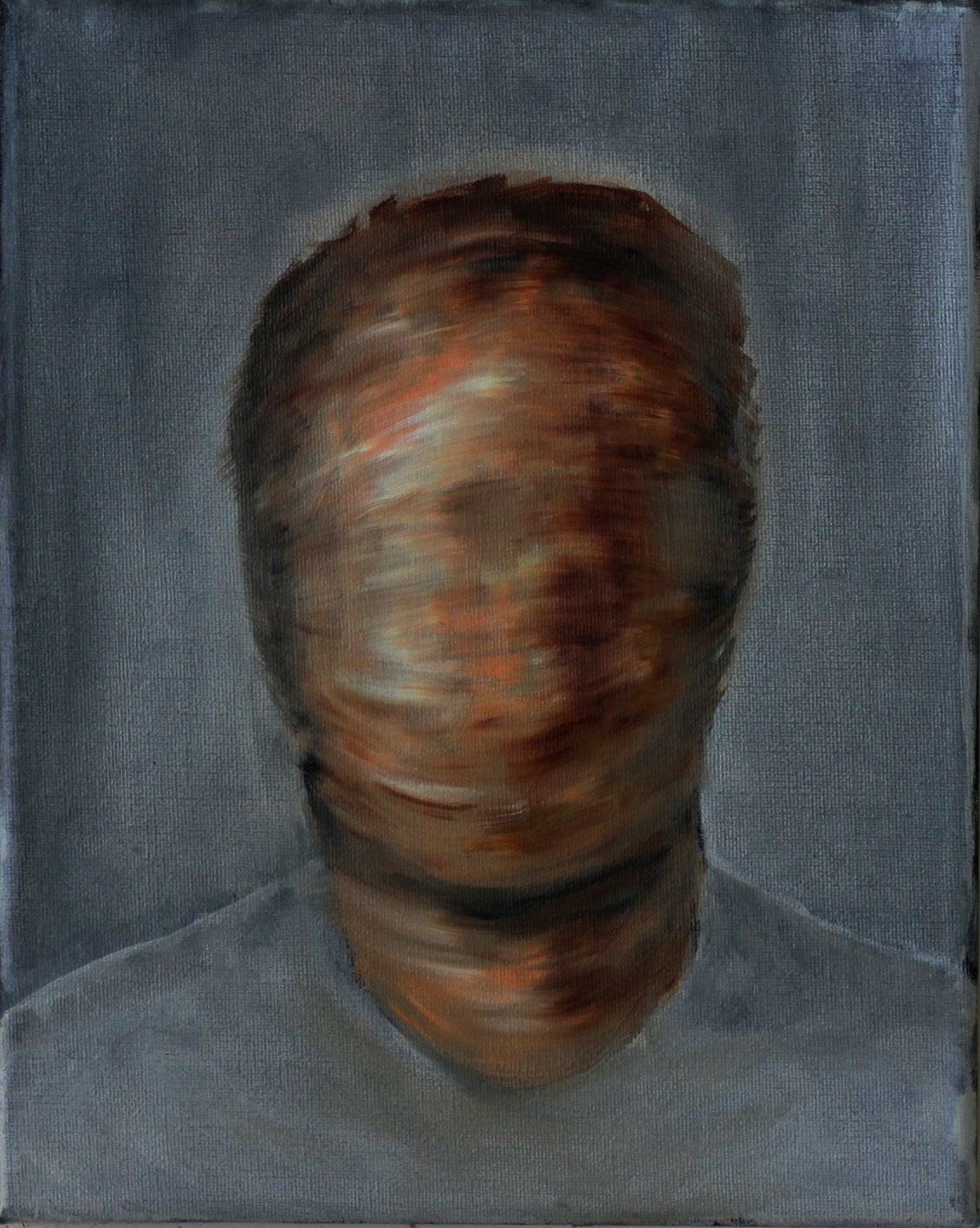 self-portrait as leaden sky and a snack oiloncanvas 20x30cm 2015