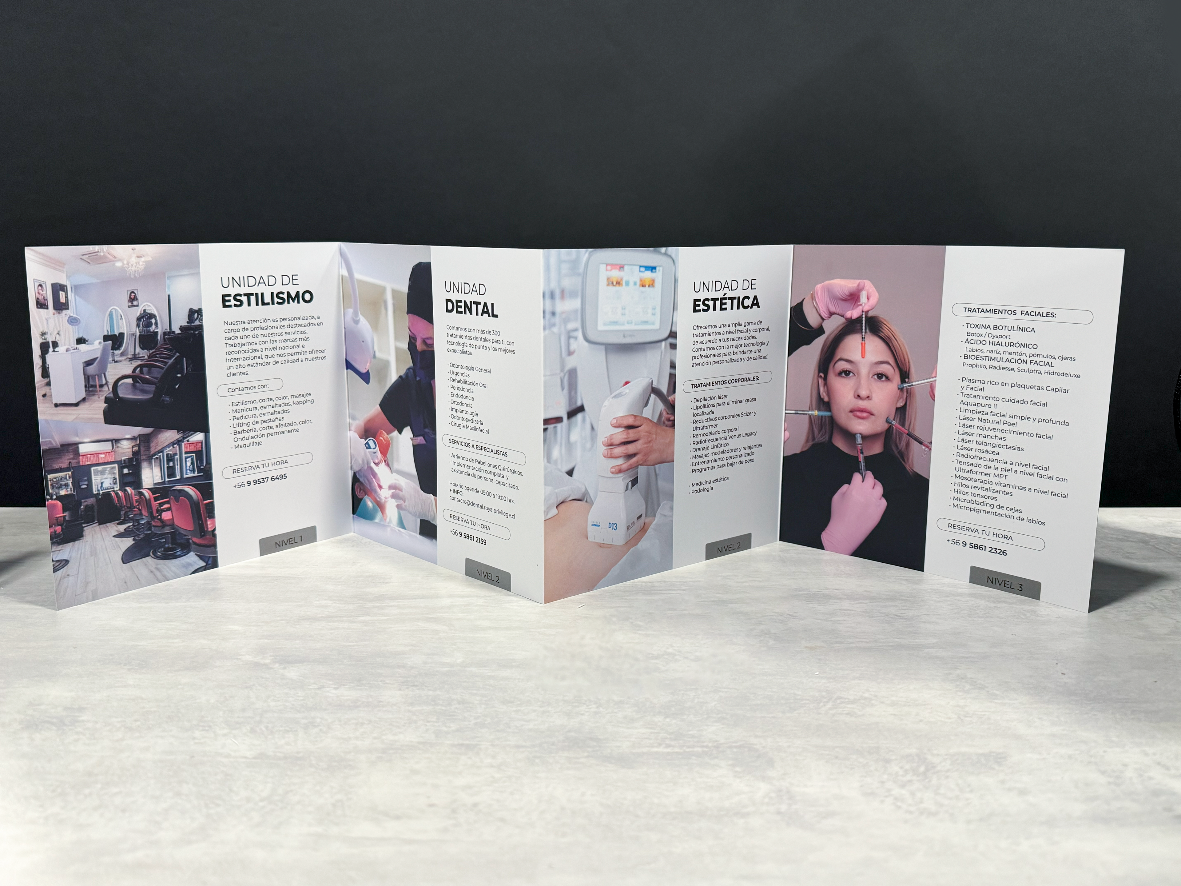 Diseño y diagramación Brochure Clínica Royal