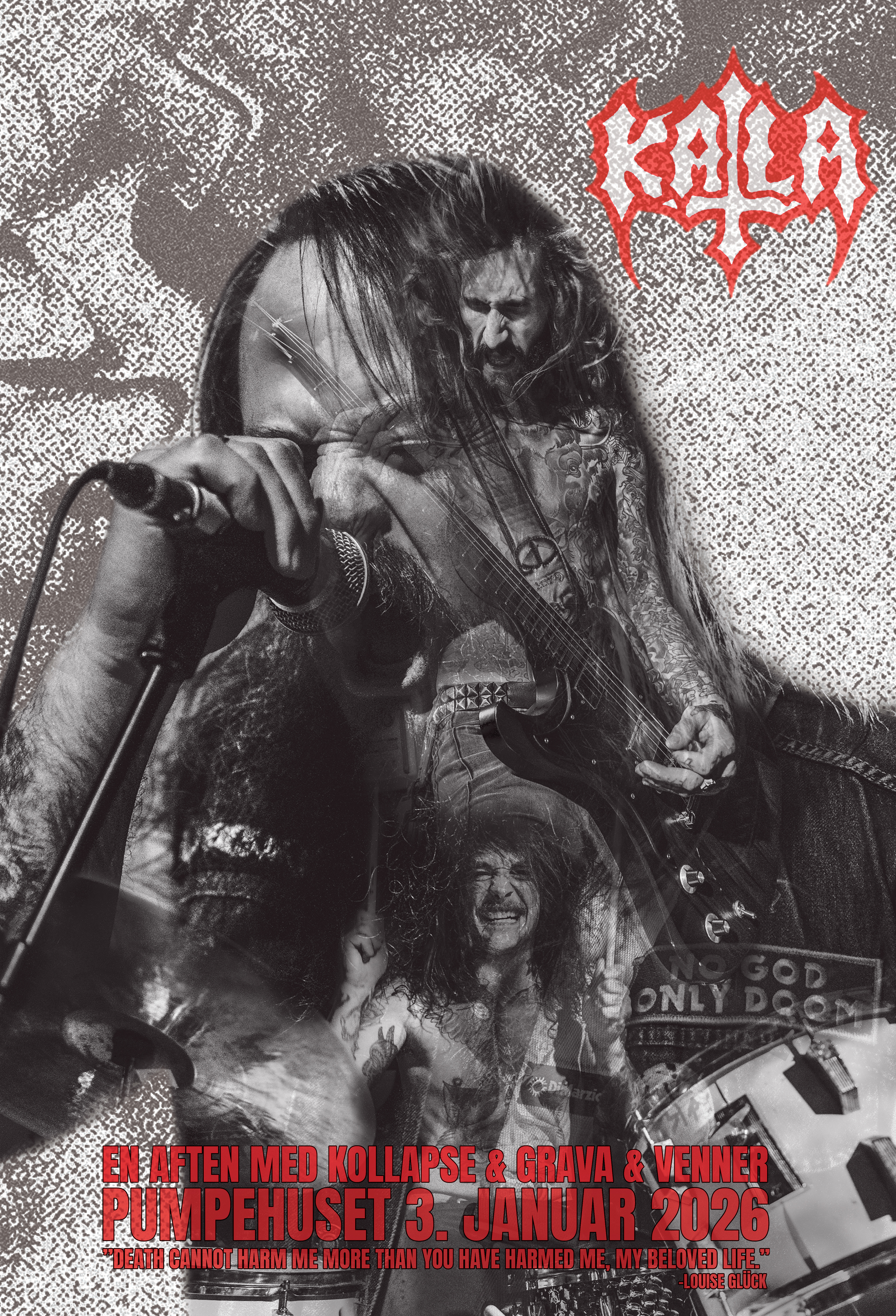 Kollapse & Grava & Venner artistplakat