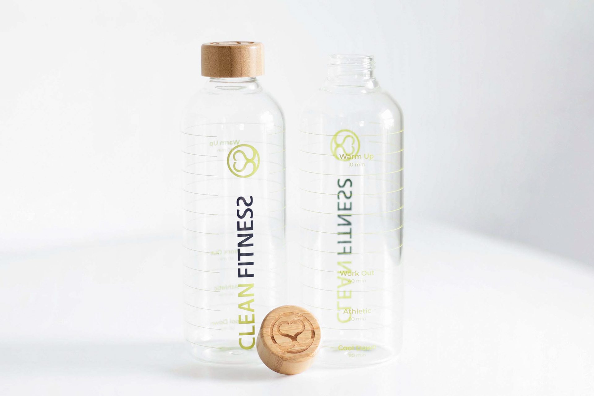 Die CLEAN FITNESS Trinkflasche.