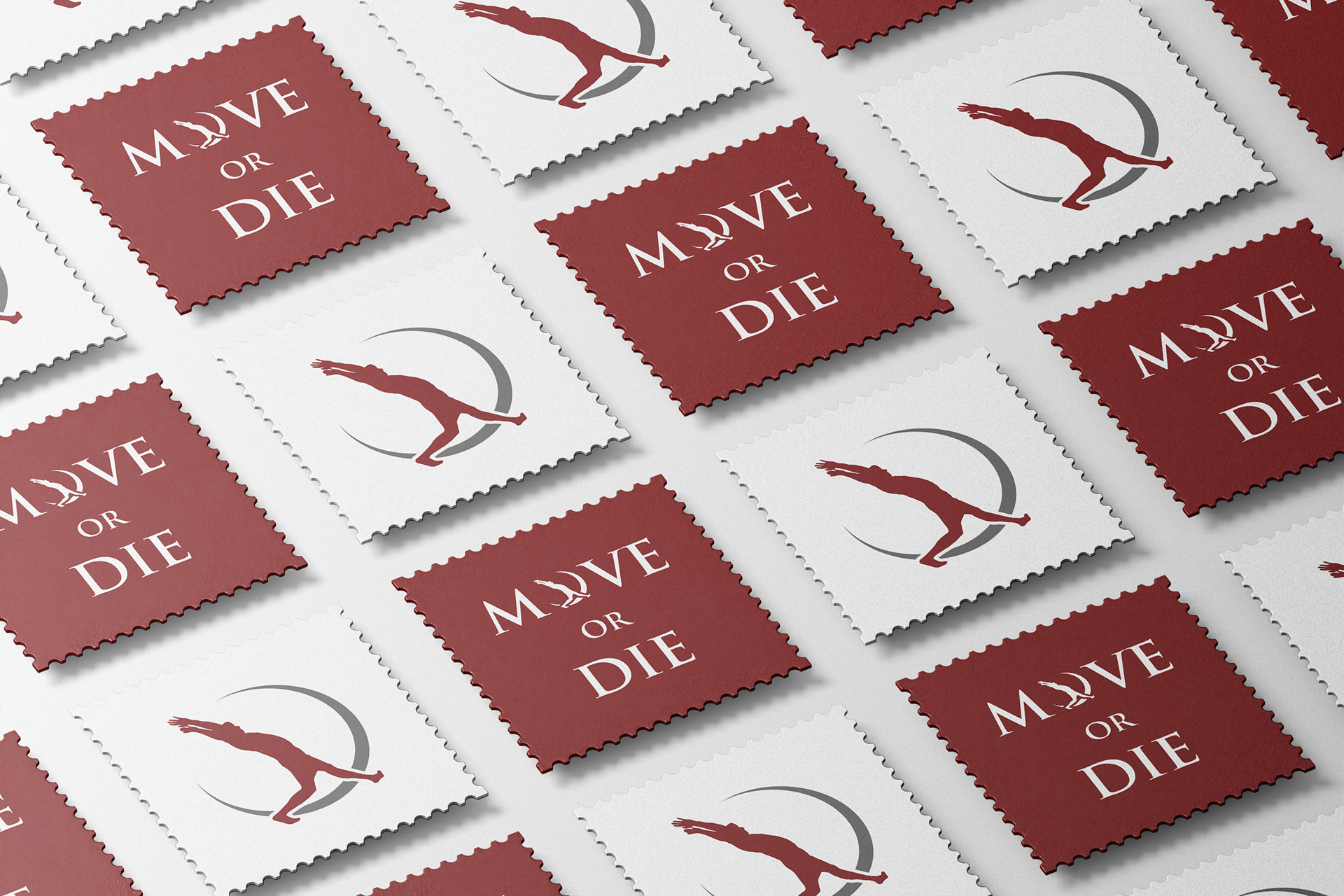 Markenaufbau (inkl. Logo) von MOVE OR DIE (eigene Marke eines Franchisenehmers von CLEAN FITNESS)