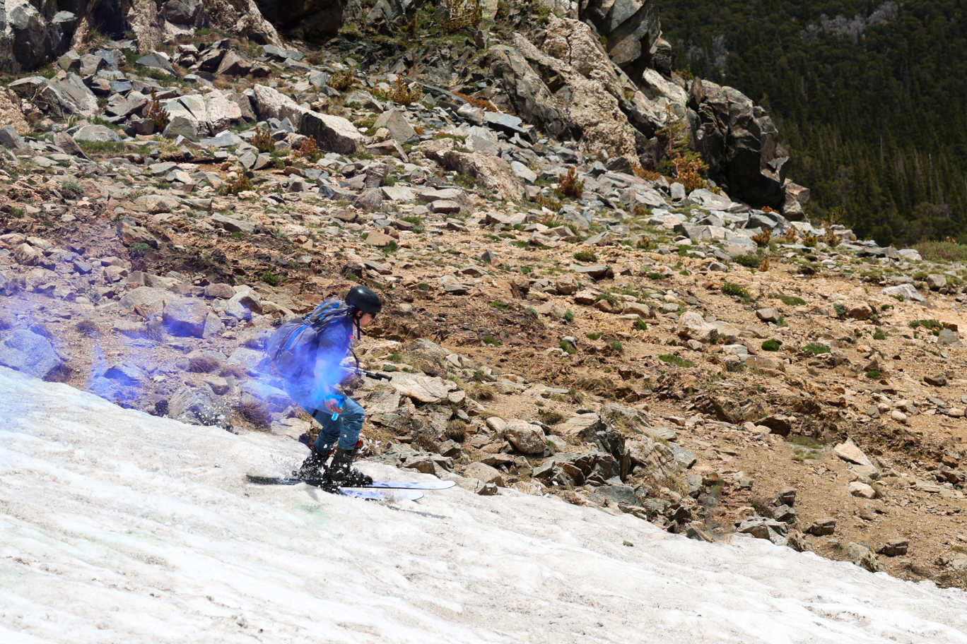 Skier on St. Mary's Glacier, Colorado 2026