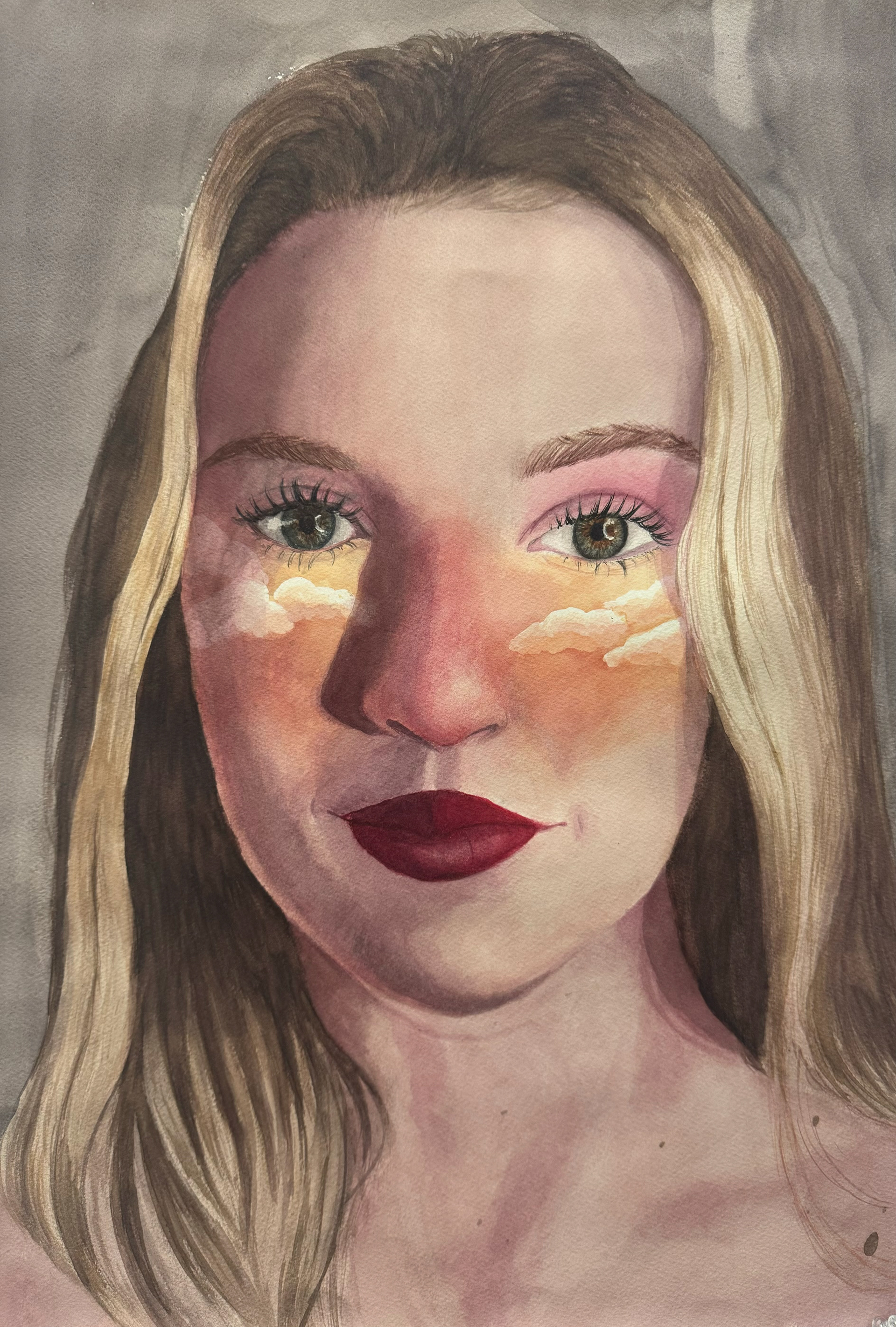 Self Portrait, 2024 watercolor on watercolor paper