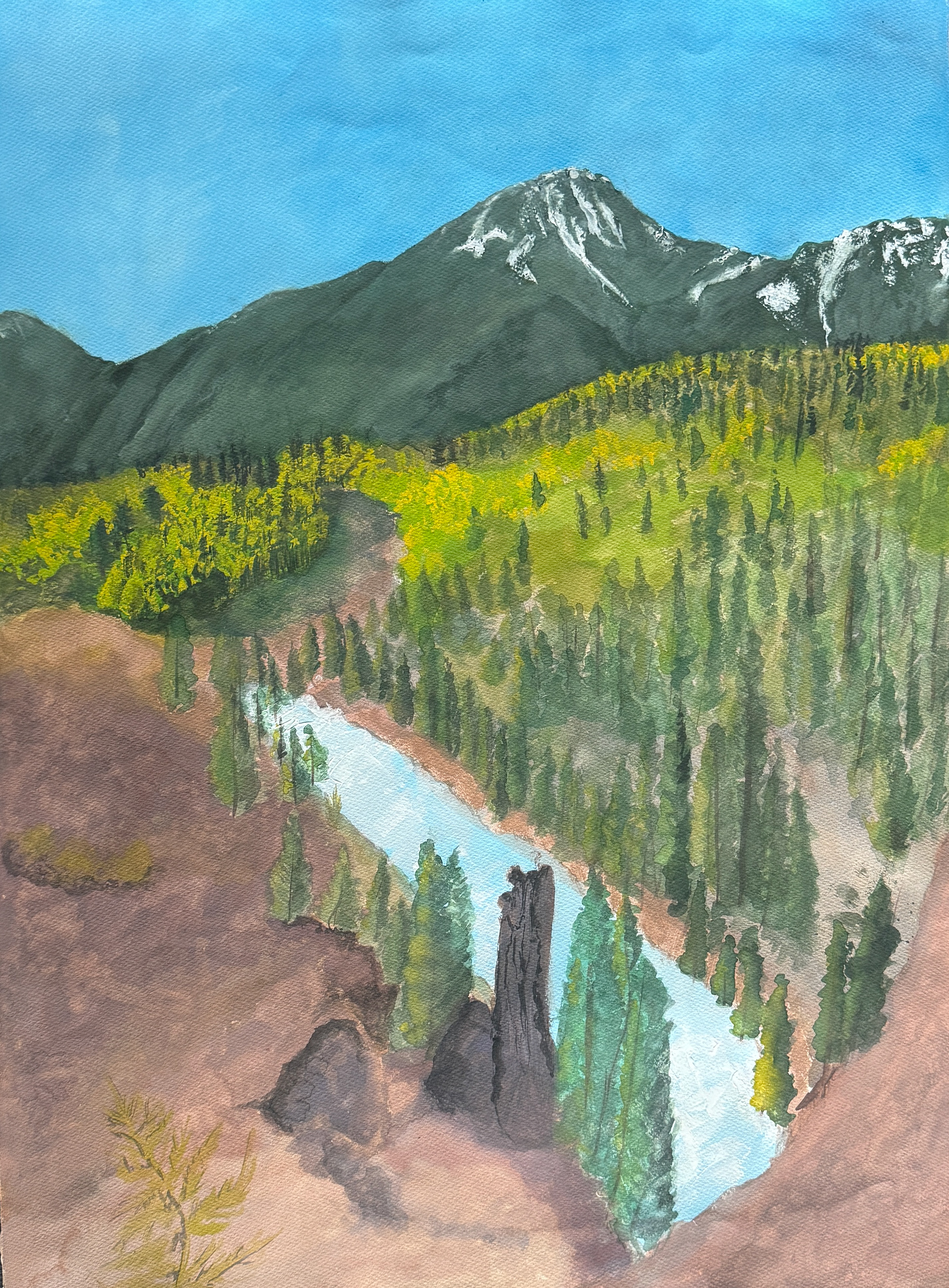 For Jamie, 2025 watercolor on watercolor paper