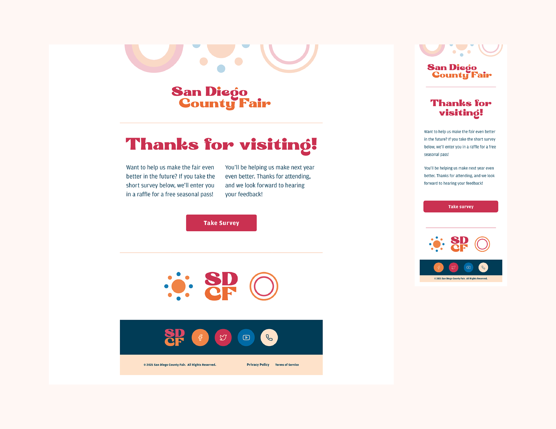 Survey invitation email