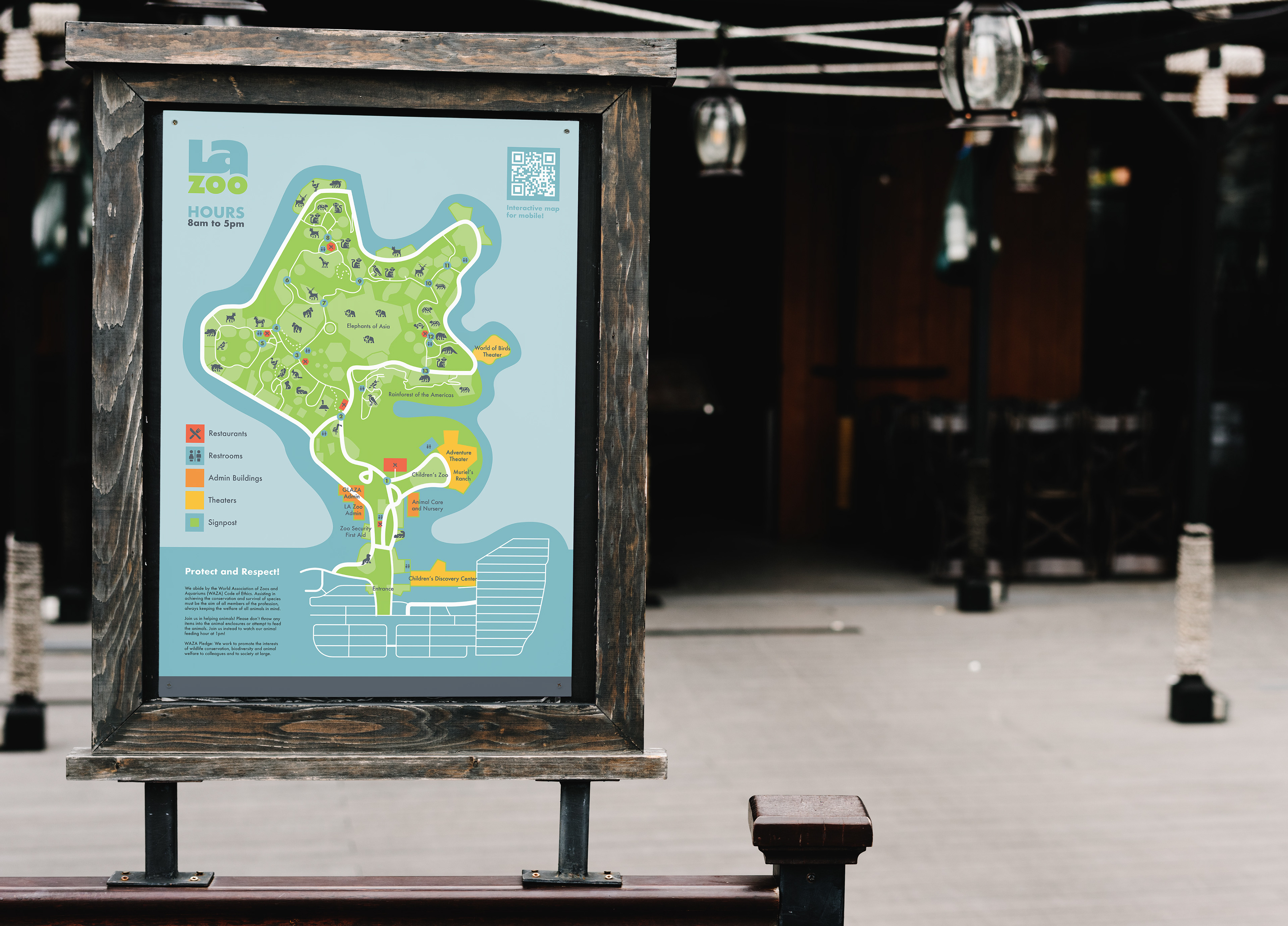 LA Zoo Map